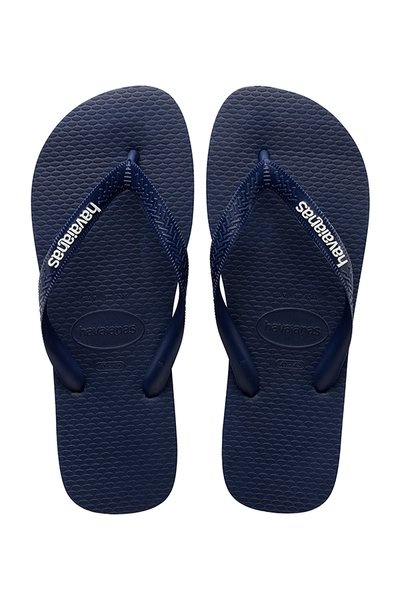 Havaianas Men's Black Logo Filete Plain Slippers | Odel.lk