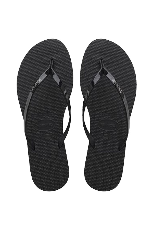 Havaianas Women s Black You Metallic Plain Slippers Odel.lk