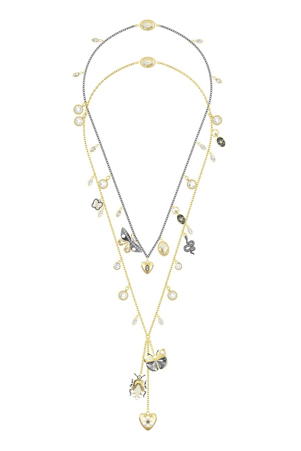 Swarovski Magnetic Necklace, Multi-colored, Mixed Plating | Odel.lk