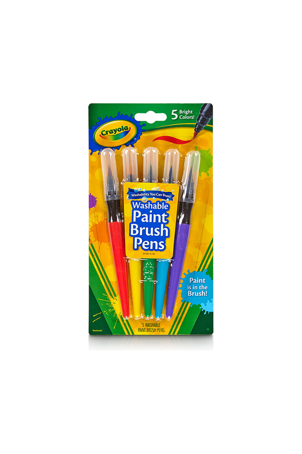 Crayola 5 Colors Washable No Drip Paint Brush Pens Odel.lk