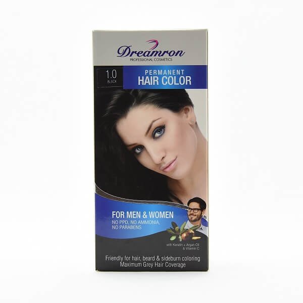 Dreamron Hair Color Ppd Free Pack  For Men & Women No Ammonia Black |  
