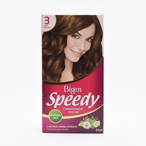 Bigen Lady Speedy Hair Color Ammonia Free Warm Chestnut 3 