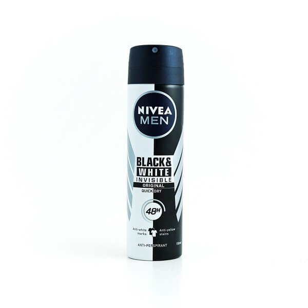 væsentligt ægtefælle rack Nivea Deo Spray Invisible Black & White 150Ml | Glomark.lk