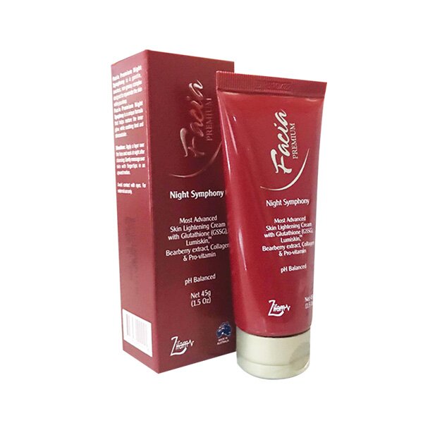 facia night cream glutathione Facia Premium Night Symphony Cream 45G