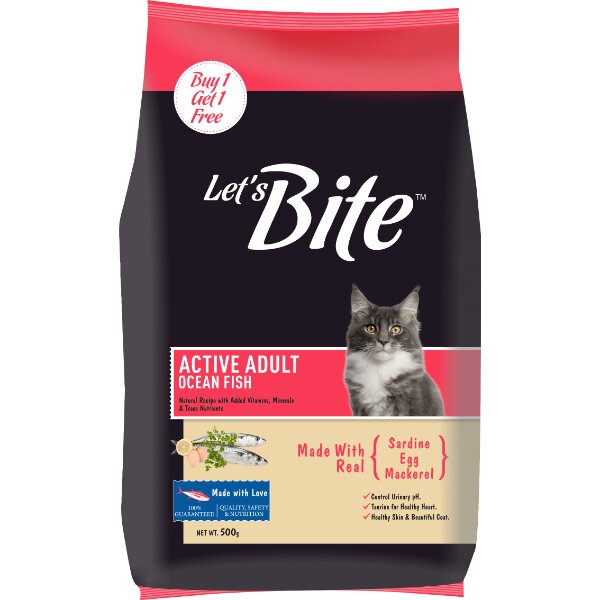 Lets Bite Adult Cat Food 400G Glomark.lk