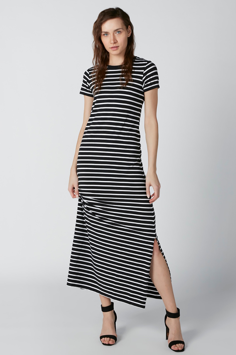 Splash Striped Dress Full length | Odel.lk