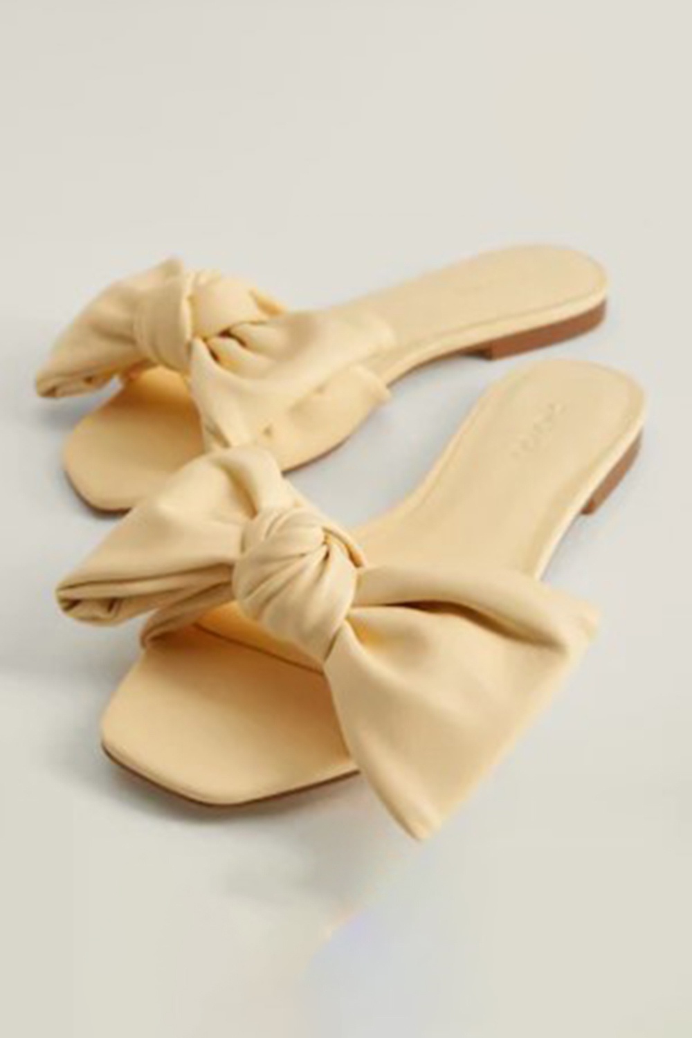 Mango cream online sandals