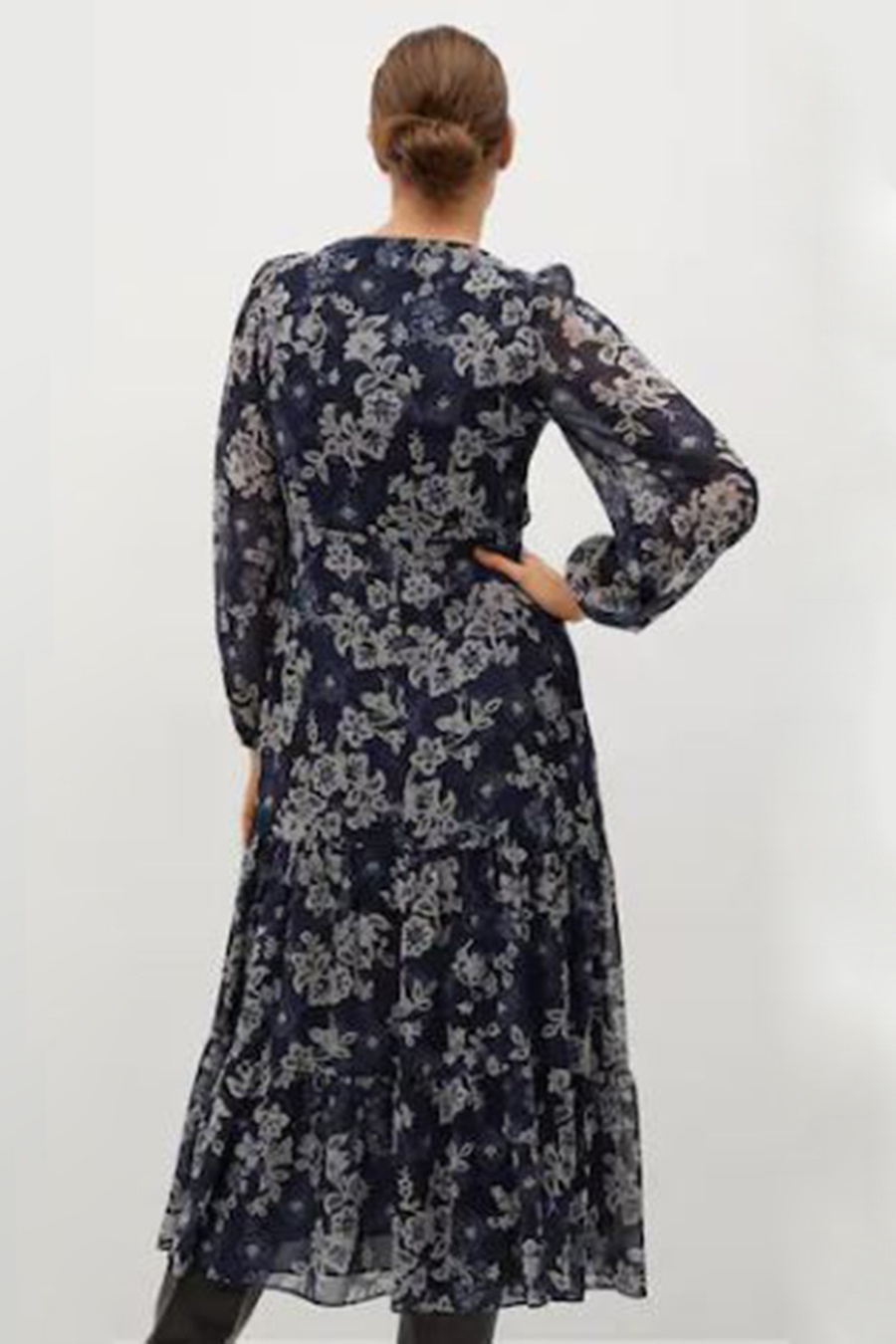 Mango blue hotsell floral dress