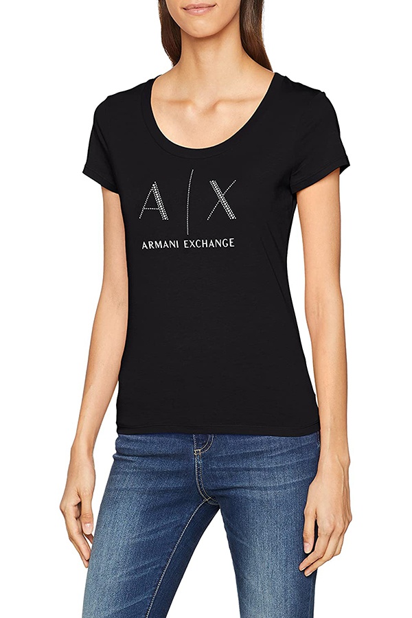 Armani Exchange Studded Logo T-shirt 