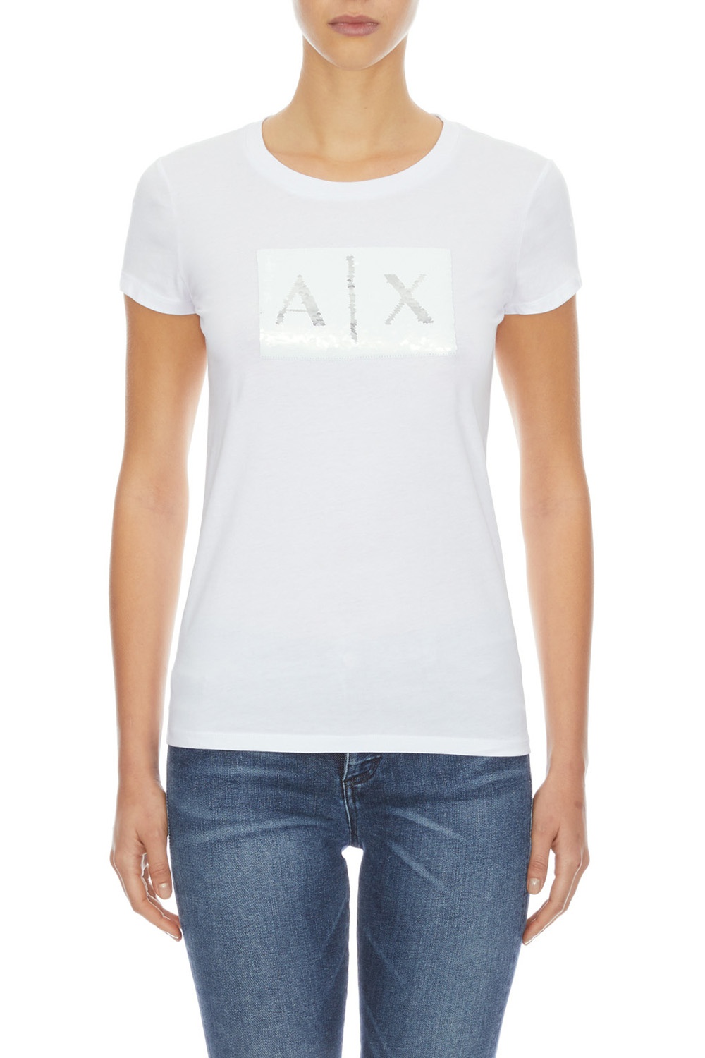 Armani Exchange Sequin Logo T-shirt 