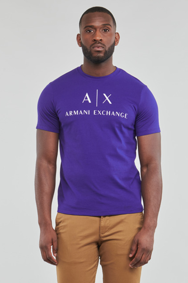 Armani Exchange Deep Royal Blue Mens T Shirt Odel.lk