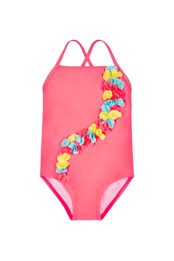 Mothercare Girls Flower Appliqu Swimsuit Odel.lk