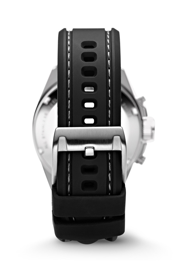 Decker chronograph clearance black silicone watch