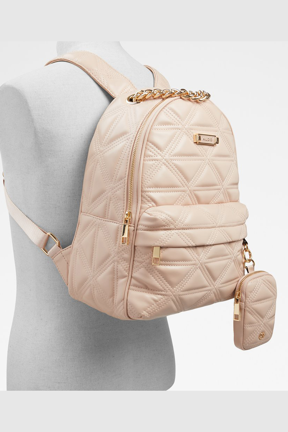 Aldo hot sale gold backpack