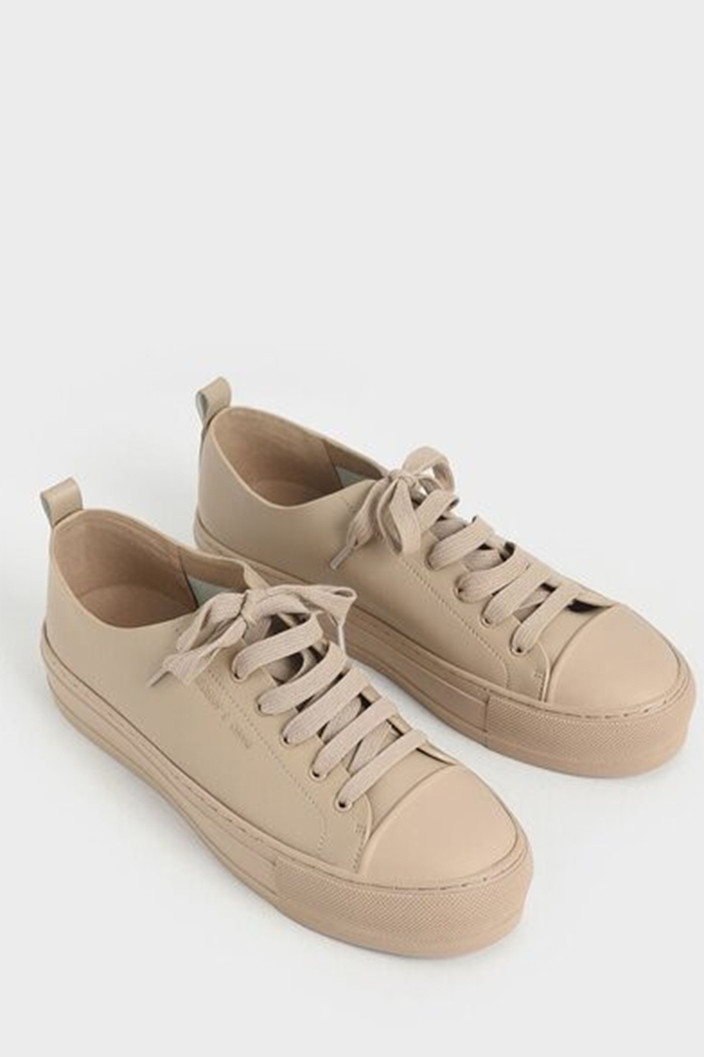 Charles & Keith Nude Platform Sneakers | Odel.lk