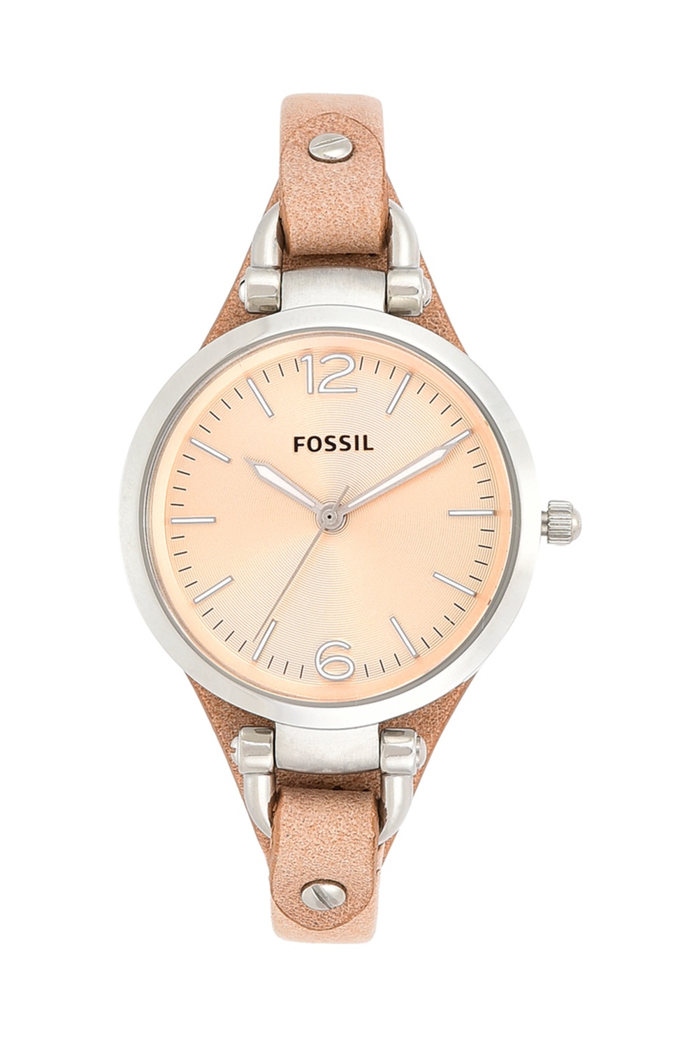 Fossil georgia bone deals leather watch