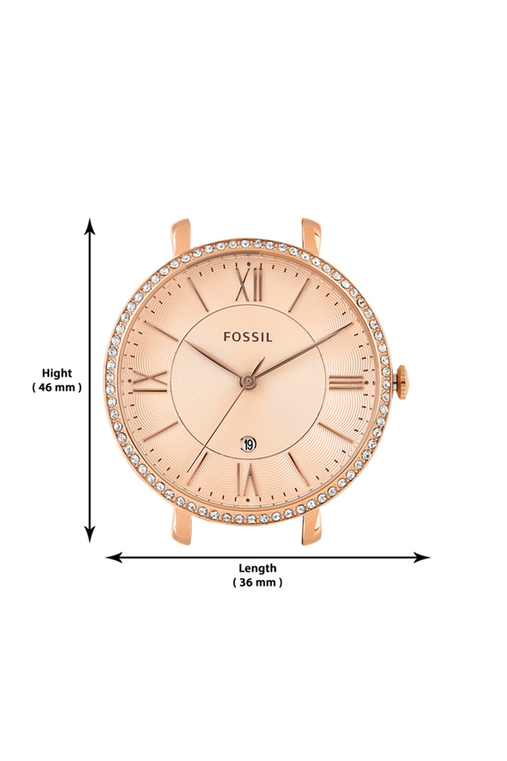 Fossil Jacqueline Rose Gold Stainless Steel Watch Odel.lk