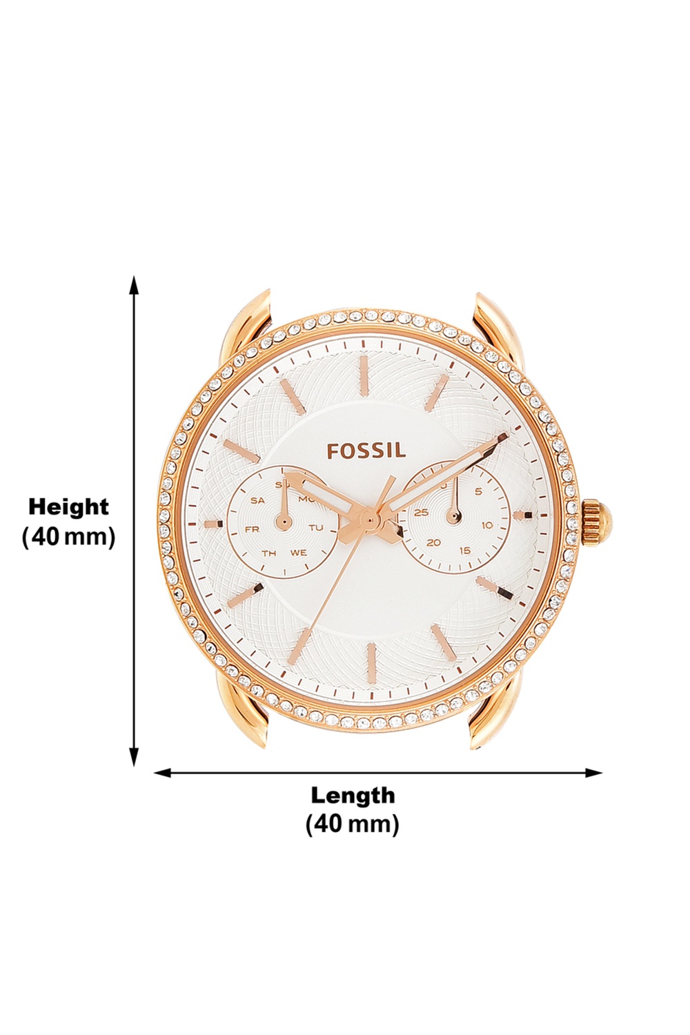 Fossil tailor multifunction hot sale leather watch