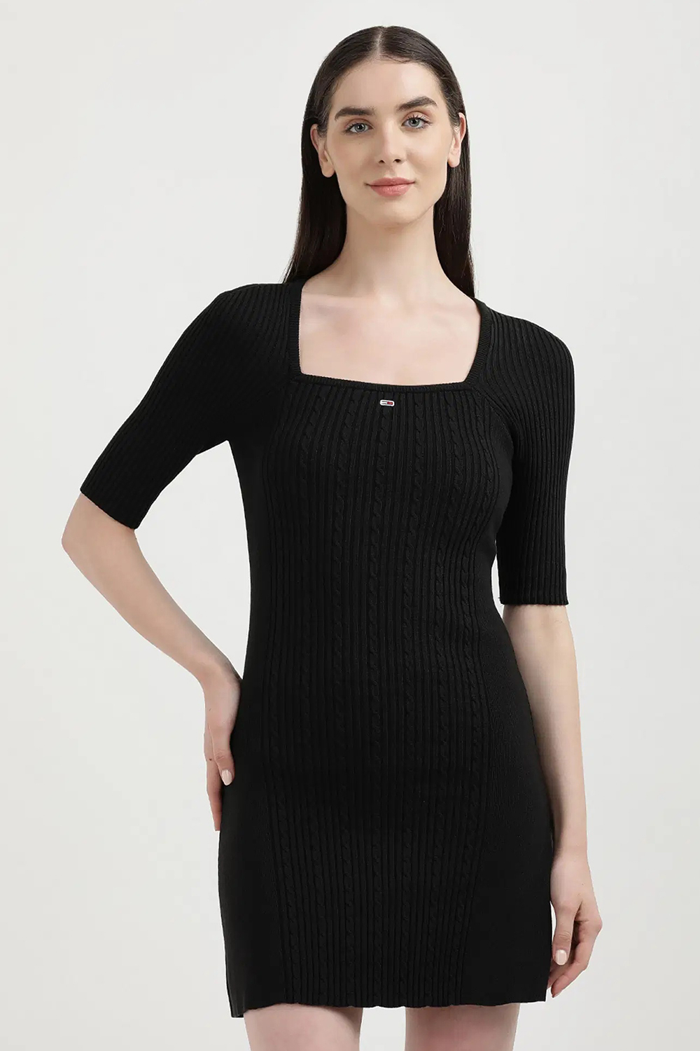 Tommy Hilfiger Women's Cowlneck Solid Sweater Dress Red Size X-Large main image 0