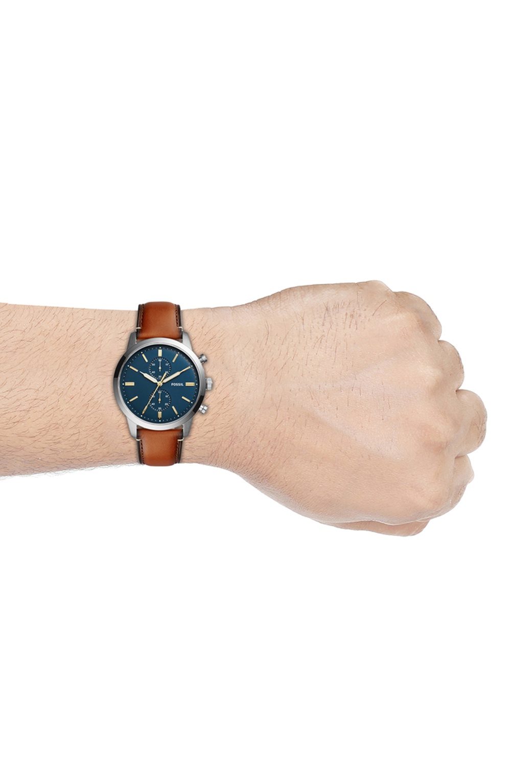 Fossil townsman outlet chronograph blue