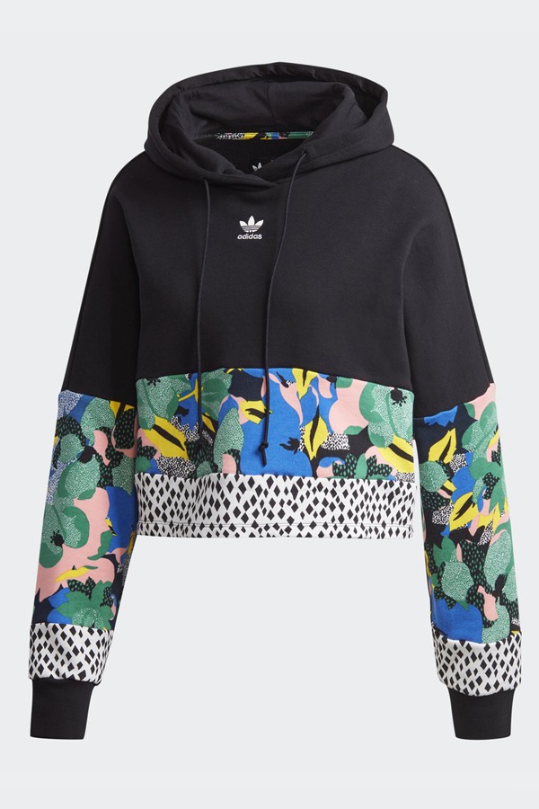 Women's adidas graphic print best sale fleece hoodi