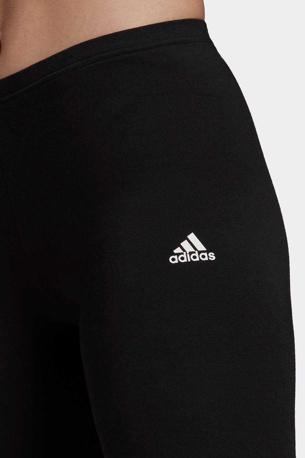 adidas Logo Waistband Tights - Black, Women's Lifestyle