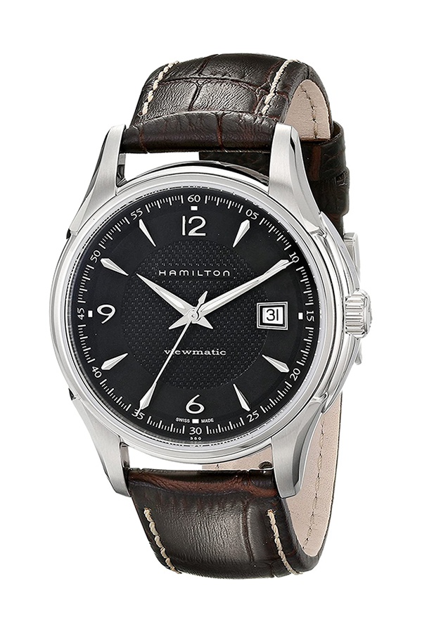 Hamilton Jazzmaster Viewmatic Leather Watch (H32515535) | Odel.lk