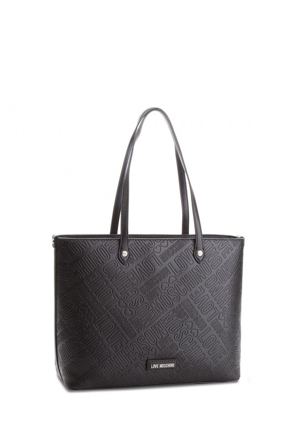 Love Moschino Embossed Pu Black Tote Bag Odel.lk