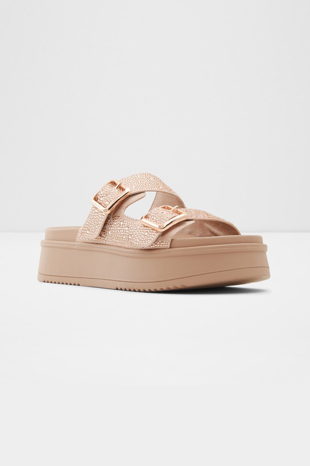 Aldo rose gold hot sale platform sandals