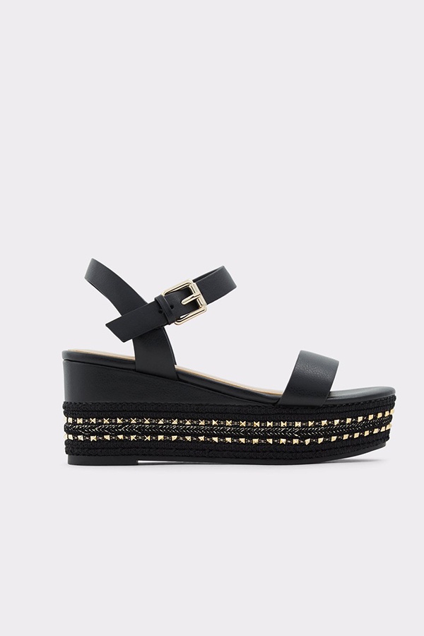 Aldo black wedges online