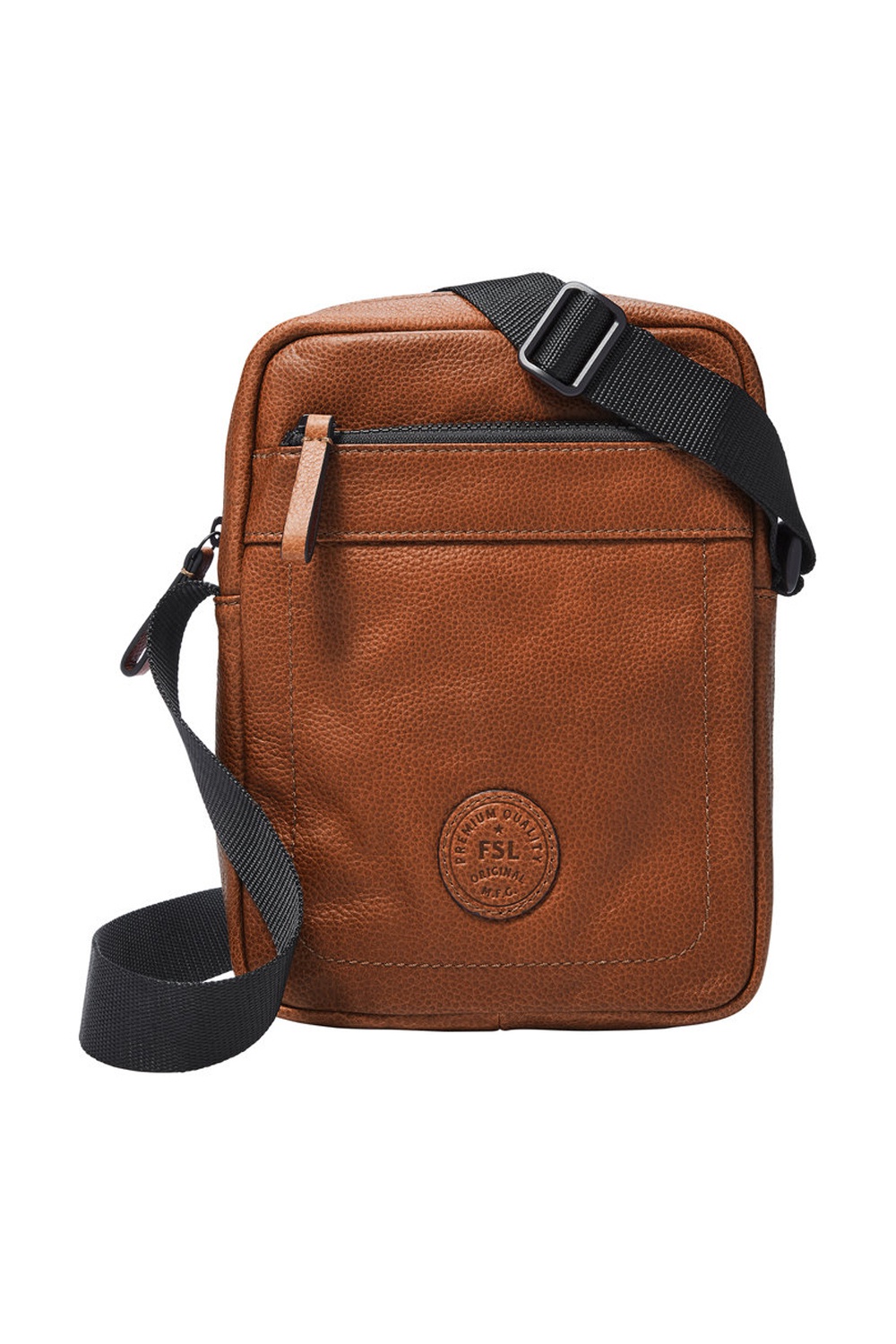 Fossil leather satchel on sale mens