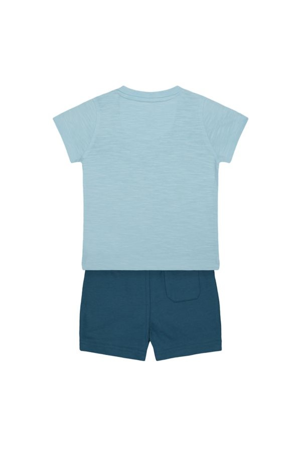 Mothercare - 2pc-Set - Boys Solid Jersey Shorts - Blue/Grey