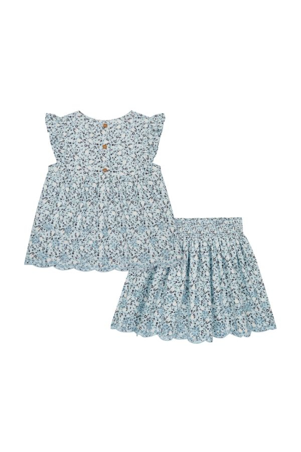 Mothercare Girls' Navy Floral Skirt And 
