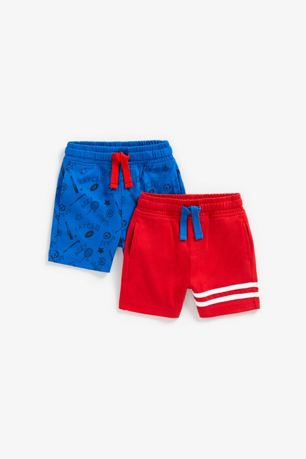 2pk Pure Cotton Jersey Shorts