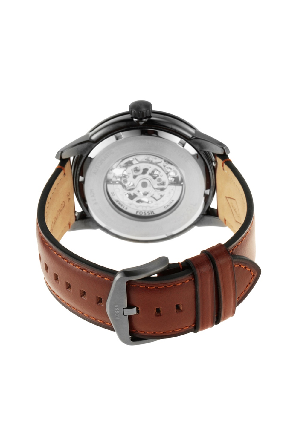 Townsman 48mm automatic amber leather outlet watch