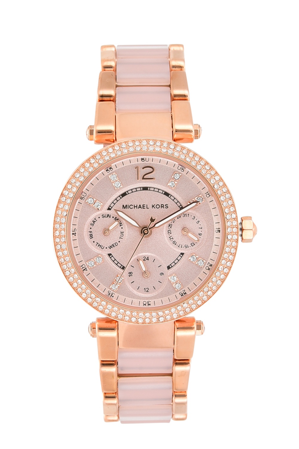 Michael Kors Parker Pink Acetate Watch 