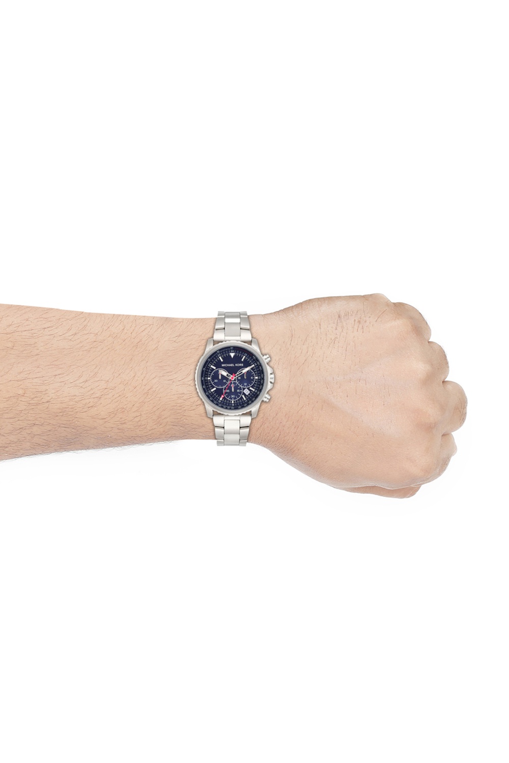 Michael Kors Cortlandt Silver Stainless Steel Watch 