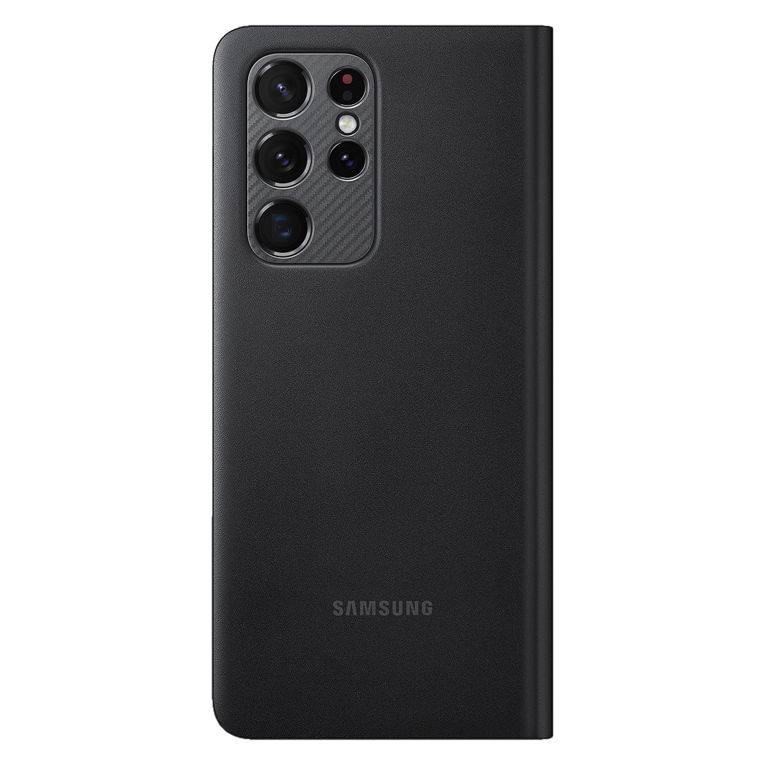 Samsung S21 Ultra Led Flip Cover Black Color Mysoftlogic Lk