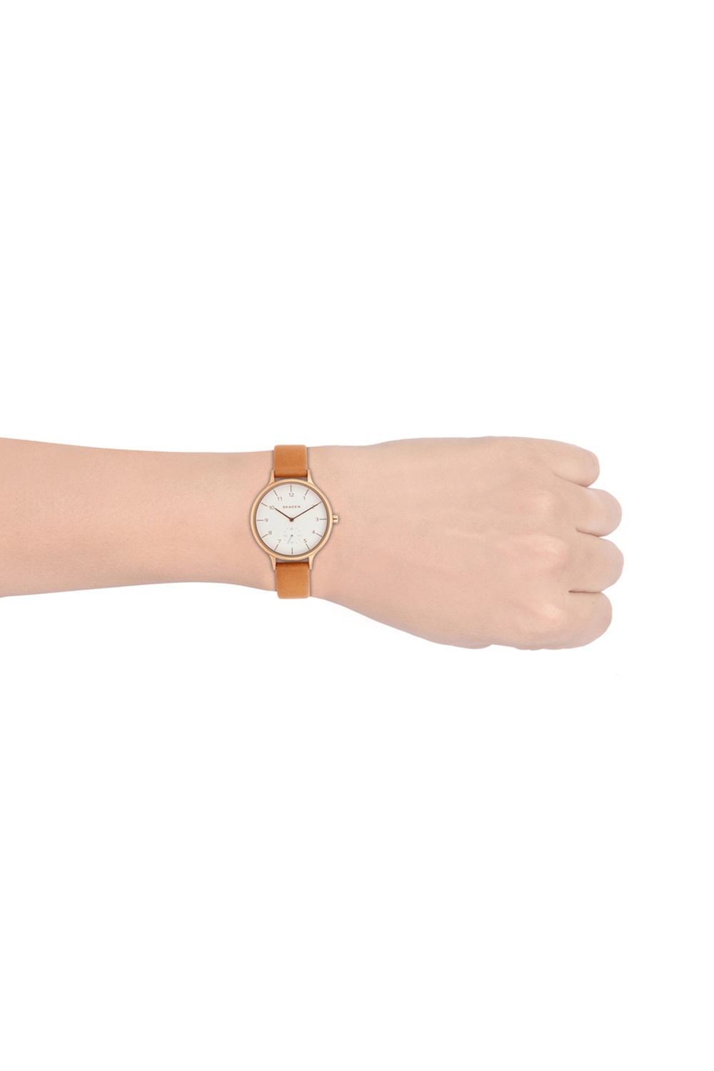 Anita tan 2025 leather watch