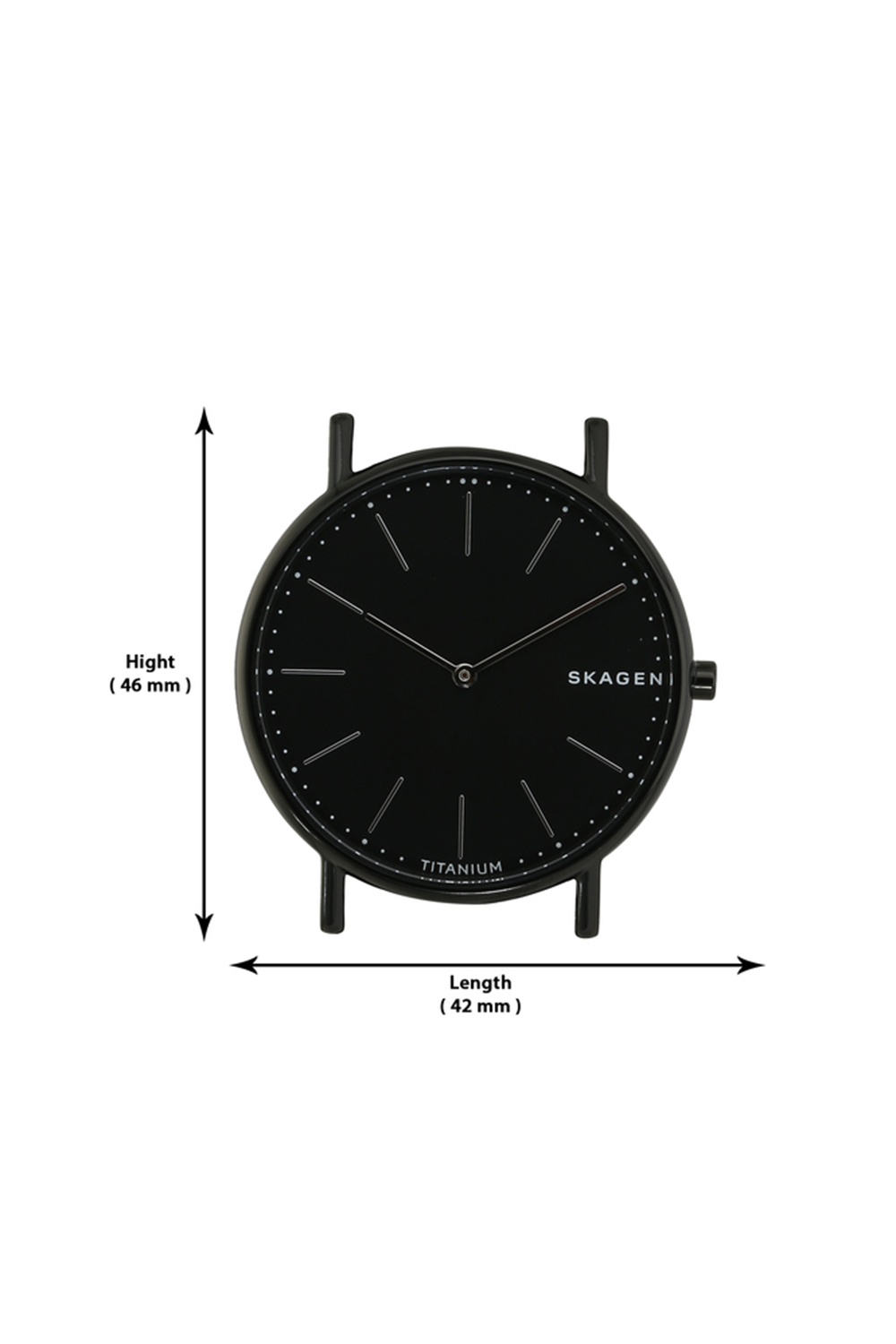 Skagen black outlet titanium