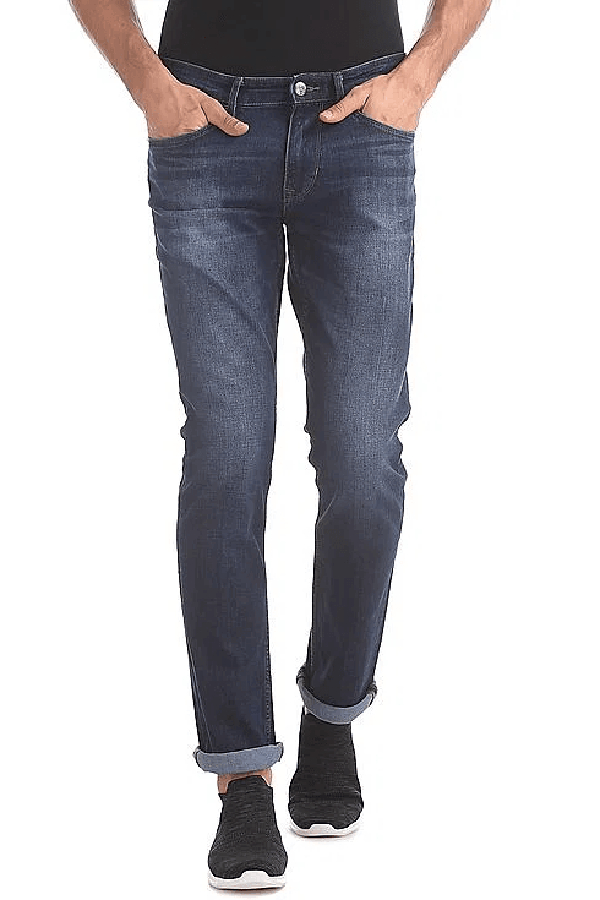 Us Polo Men's Blue Straight Fit Jeans | Odel.lk