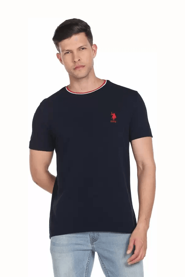 Us Polo Men's Navy Round Neck T Shirt | Odel.lk