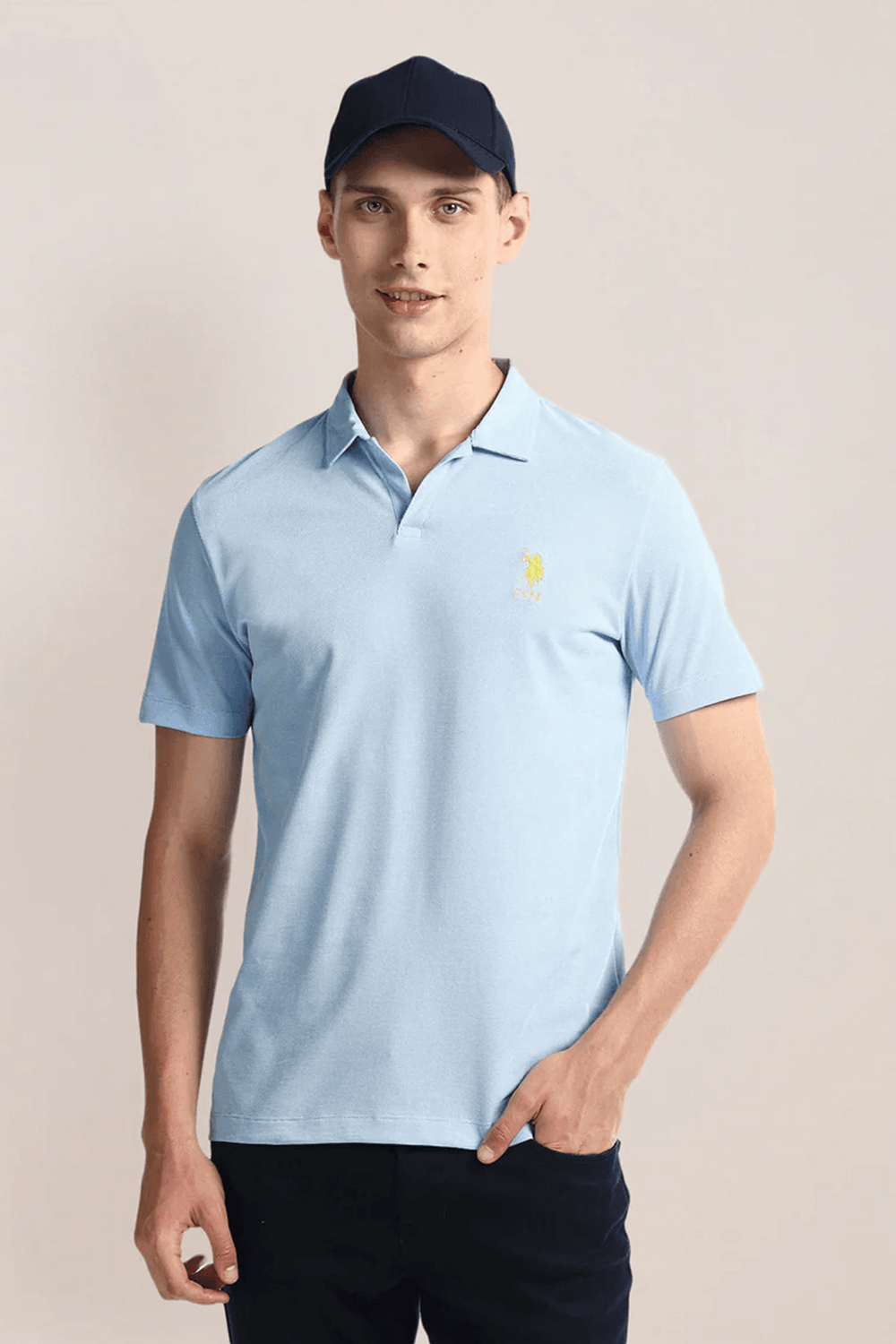 Us Polo Men Solid Slim Fit Polo Shirt | Odel.lk