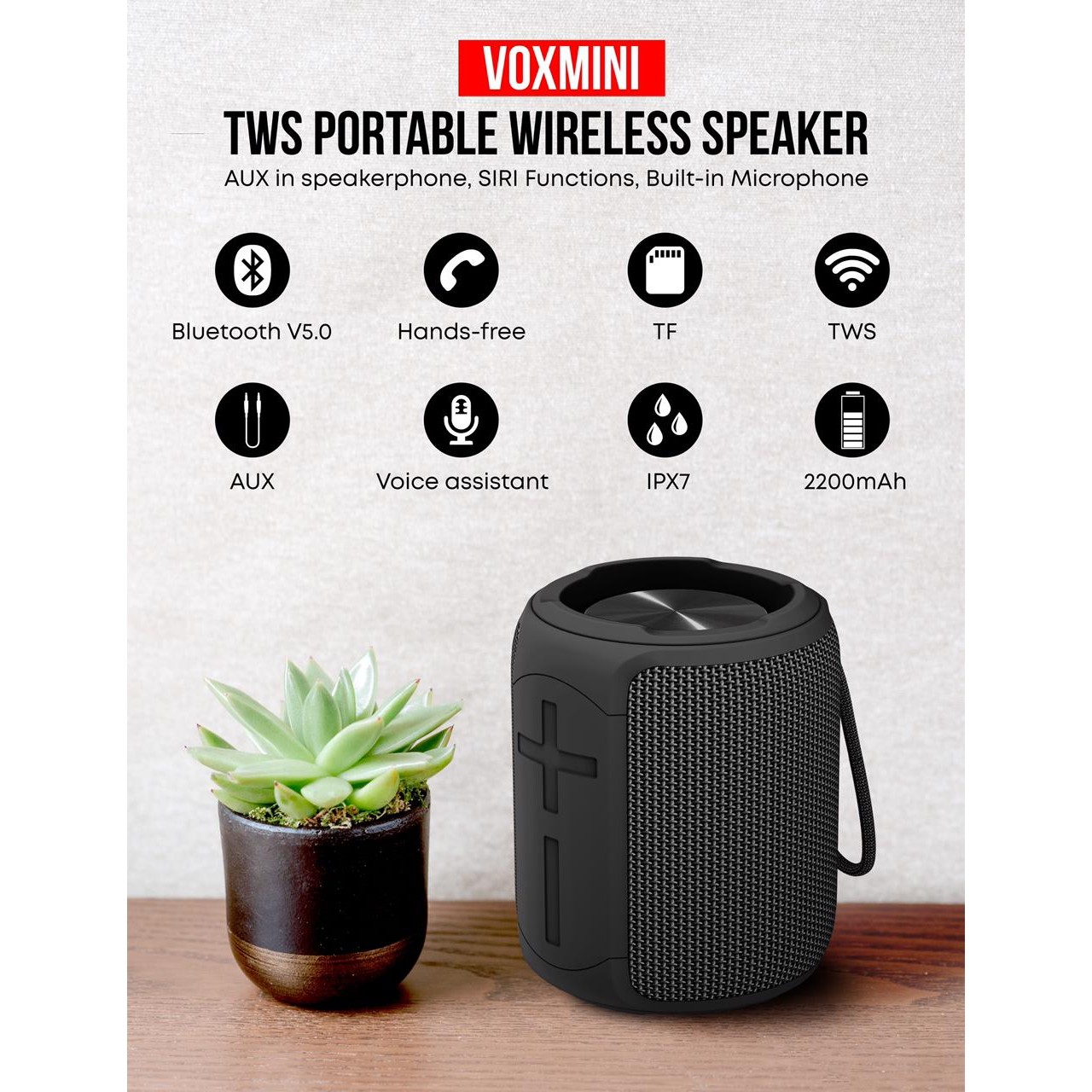 SKYVOX VOX Mini Bluetooth Speaker | Techtrix.lk 