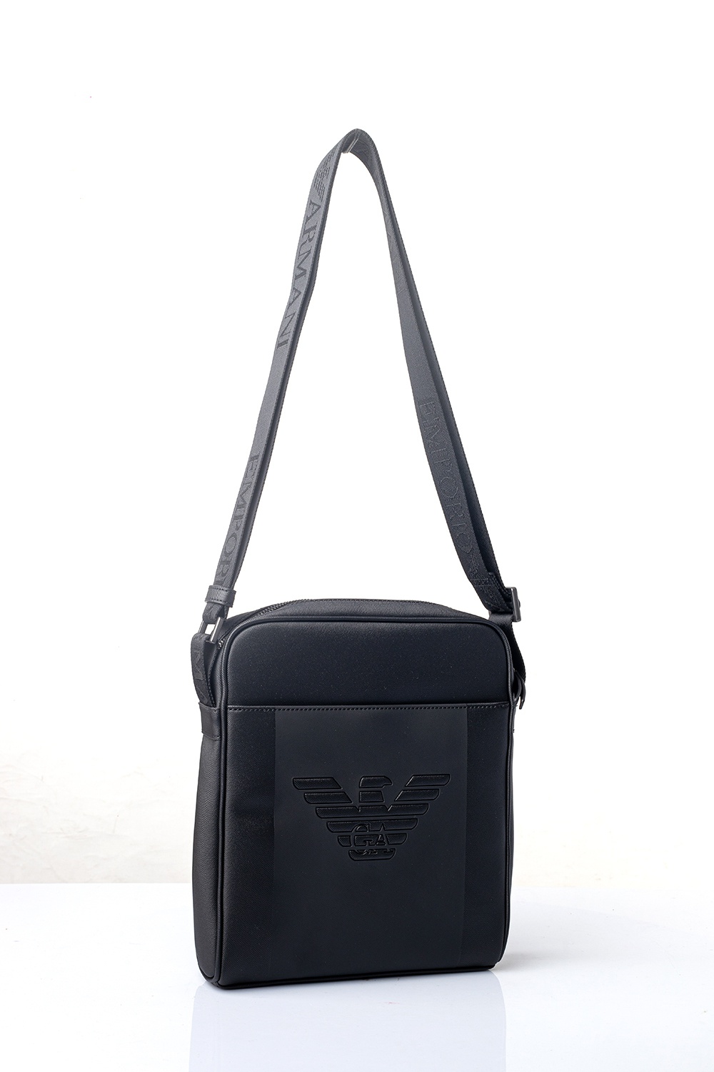 Emporio Armani Men's Black Messenger Bag 