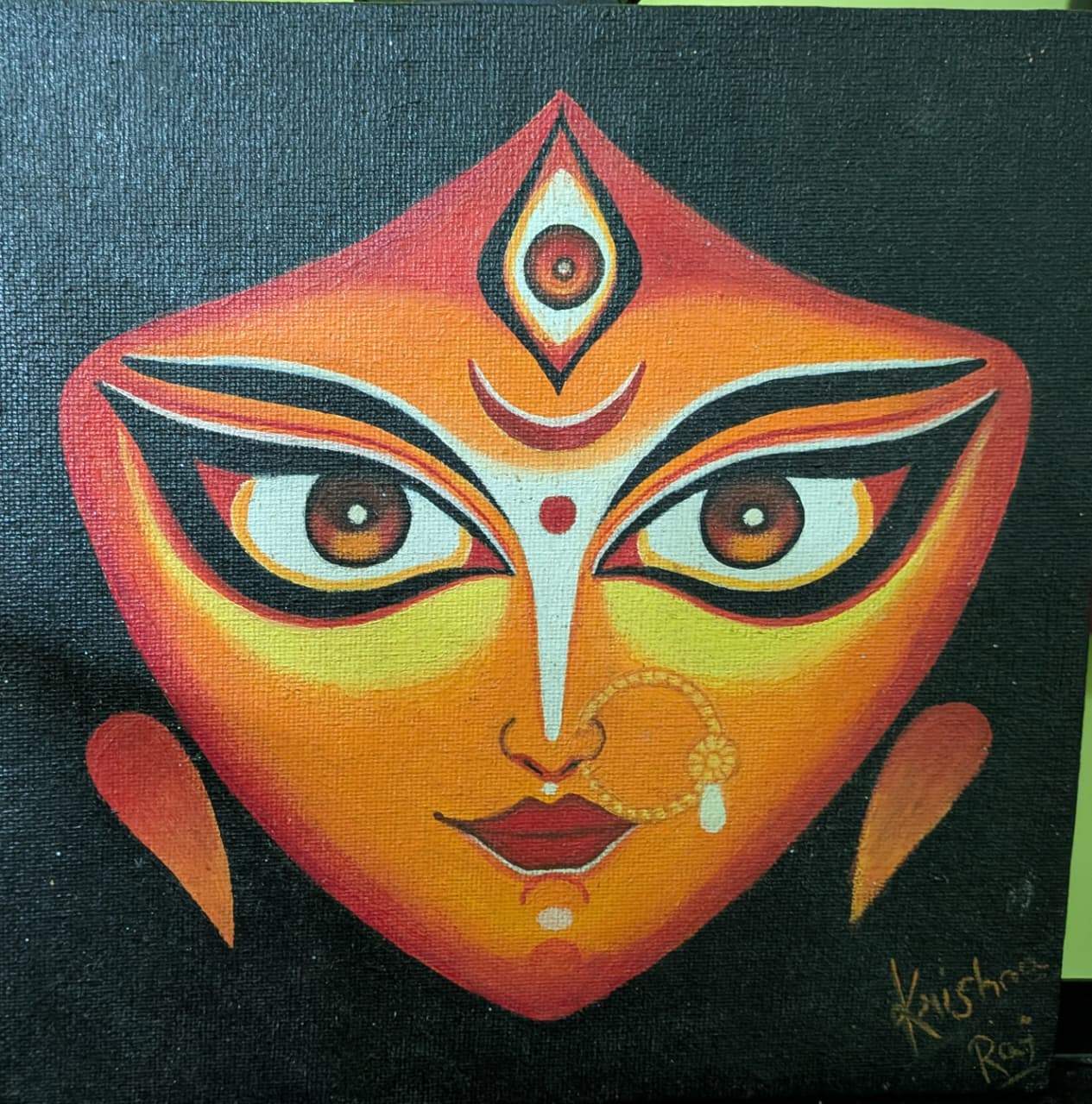 Divine Devi – Maa Durga Abstract Art
