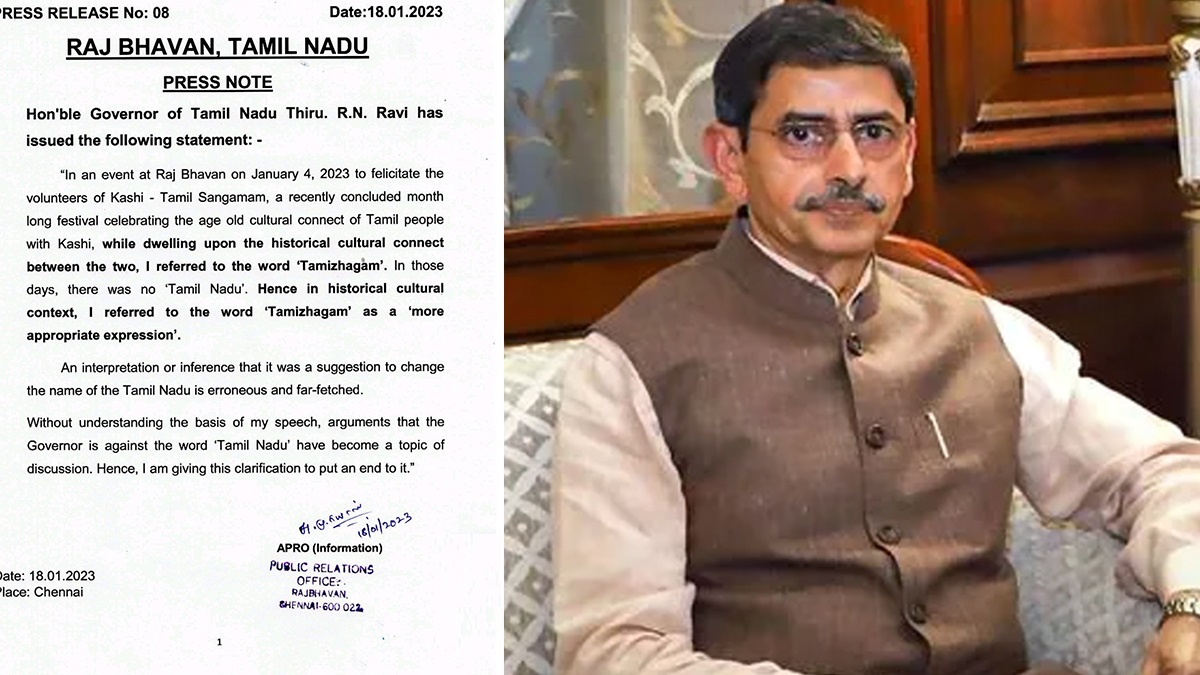 Governor Palace Declare Tamilnadu Issue: தமிழ்நாடா? தமிழகமா?.. "சொல்வதை புரிஞ்சிக்காம பிரச்சனை பண்ணிடீங்களே" - பரபரப்பு அறிக்கை கொடுத்த ஆளுநர்..!