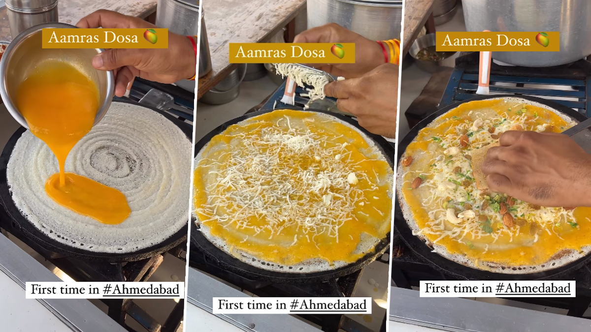Mango Dosa: மாம்பழத்தில் சுவையான தோசை சாப்பிட்டு இருக்கீங்களா?.. நாவில் எச்சில் ஊறவைக்கும் மாம்பழ தோசை.!