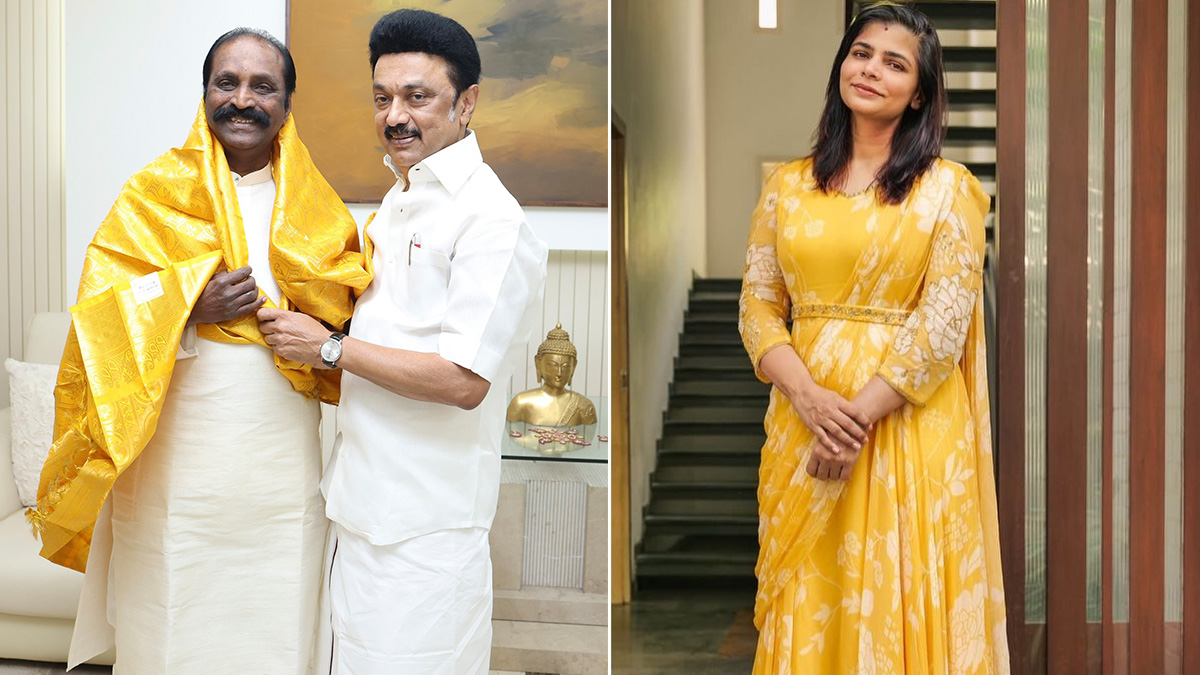 Chinmayi Sripaada: பாலியல் புகாருக்கு உள்ளாகியவருக்கு நேரில் சென்று முதல்வர் வாழ்த்துவதா?; வைரமுத்து விவகாரத்தில் சீறிப்பாயும் சின்மயி.!