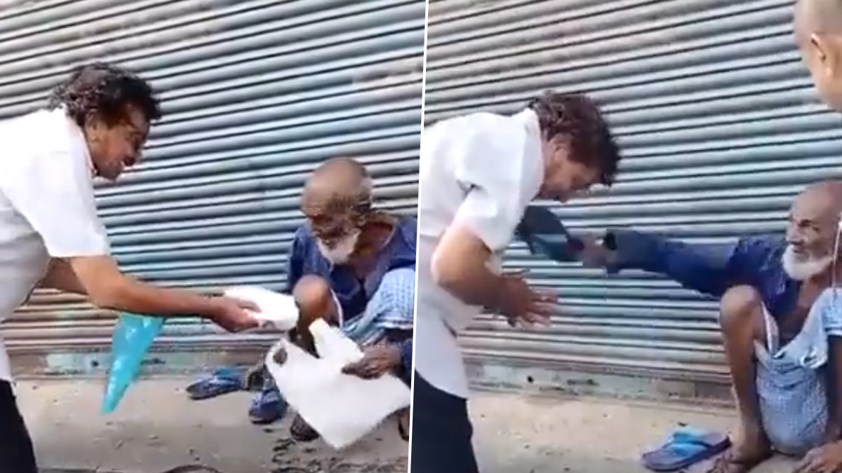 Baba Beaten Congress Candidate: பாபாவிடம் செருப்படி வாங்கி வாக்கு சேகரித்த காங்கிரஸ் கட்சி வேட்பாளர்; வாக்குப்பதிவு நாளில் திடீர் வைரலான வீடியோ.!